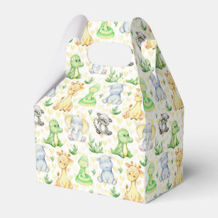 Cute Safari Animals Favor Boxes