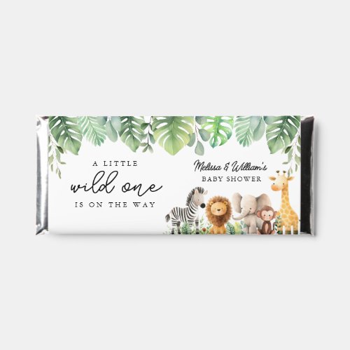 Cute Safari Animals Hershey Bar Favors