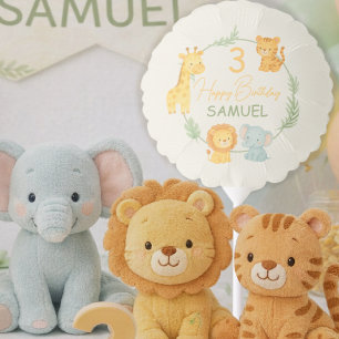 Cute Safari Animals Jungle Kids Birthday  Balloon
