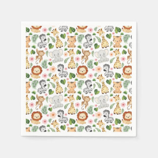 Cute Safari Animals Napkins