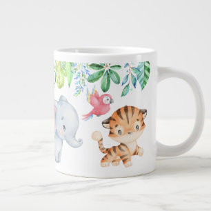 Cute Safari Baby Animals Kids Giant Coffee Mug