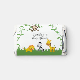Cute Safari Baby Shower Background Jungle Animals Hershey's Miniatures
