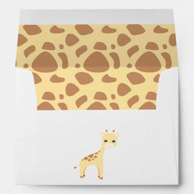 Cute Safari Birthday Envelope (Back (Bottom))