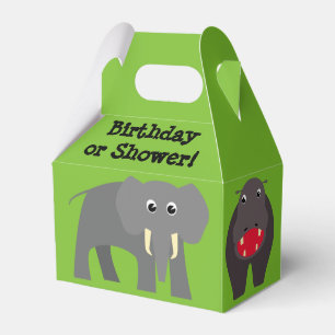Cute safari favor boxes