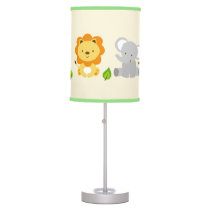 Cute Safari Jungle Animal Nursery Table Lamp
