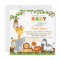 Cute Safari Jungle Animals Baby Shower Invitation
