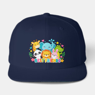 Cute Safari Jungle Animals Best Friends Baseball C Visor