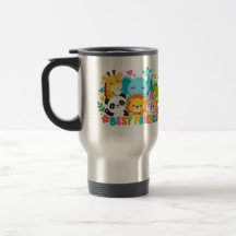 Cute Safari Jungle Animals Best Friends Stainless