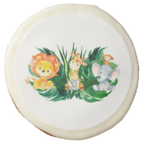 Cute Safari Jungle Animals Cookies