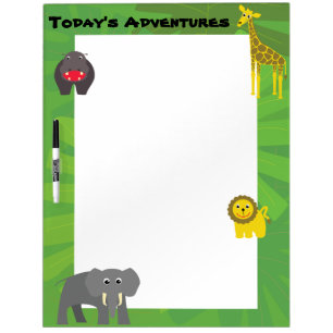 Cute Safari Large Dry Erase Board