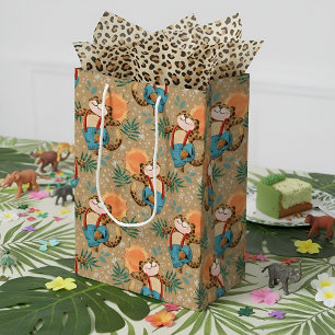 Cute safari Leopard Pattern Decorative  Medium Gift Bag