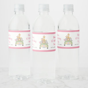 Princess water bottle labels - Baby shower - 1st birthday party - girls  party