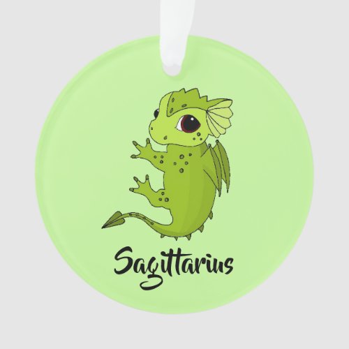 Cute Sagittarius Dragon design zodiac ornament