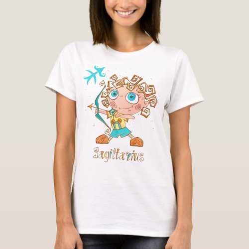 Cute Sagittarius Kid T_Shirt