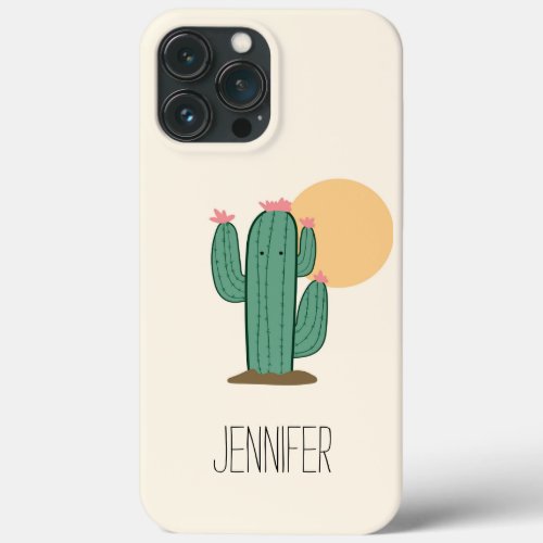 Cute Saguaro Cactus Theme Phone Cover