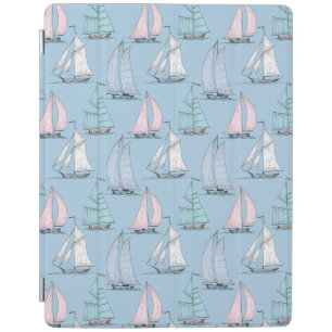 Cute Sailboat Pattern 1 iPad Smart Cover