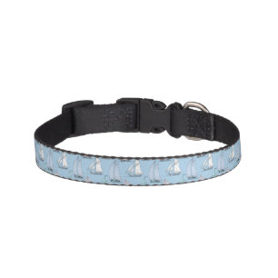 Cute Sailboat Pattern 1 Pet Collar