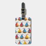 Cute Sailboat Pattern 2 Luggage Tag