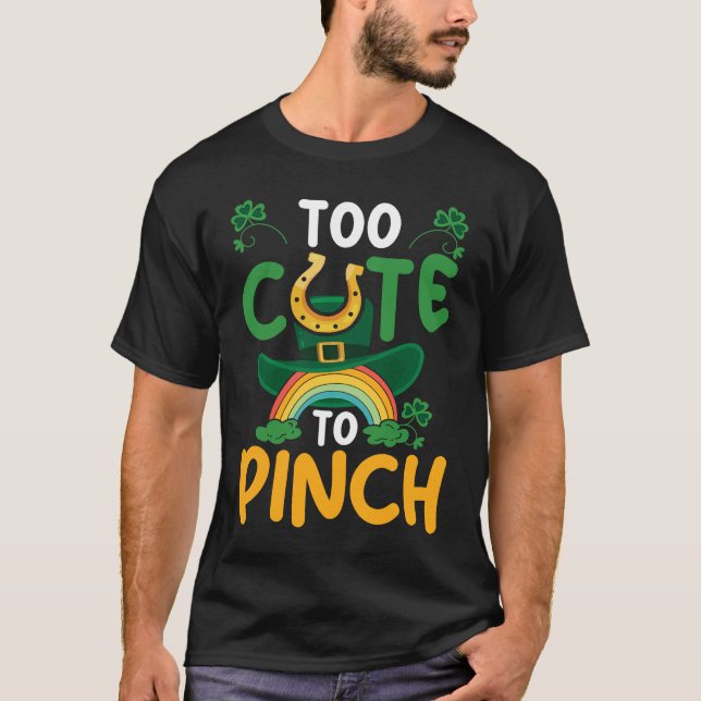 Cute Saint Paddys Irish Lucky St Patricks Day T-Shirt (Front)