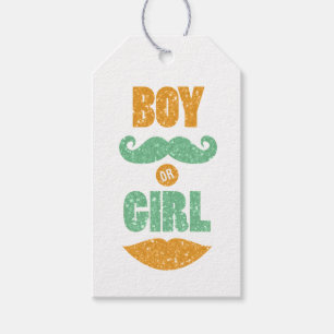 Cute Saint Patrick's Day Baby Shower Gender Reveal Gift Tags