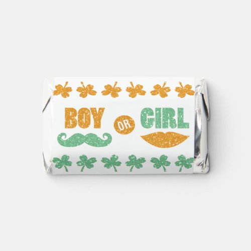 Cute Saint Patricks Day Baby Shower Gender Reveal Hersheys Miniatures