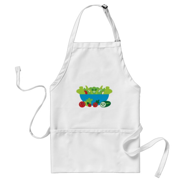 Cute Salad Adult Apron (Front)