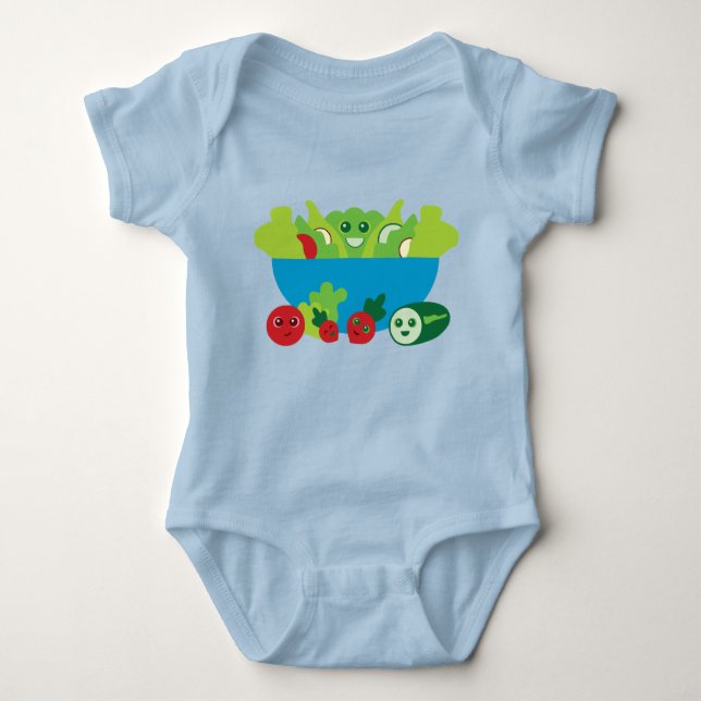Cute Salad Baby Bodysuit (Front)
