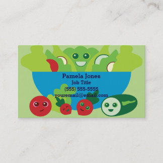 Cute Salad Business Card