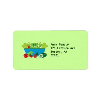 Cute Salad Label