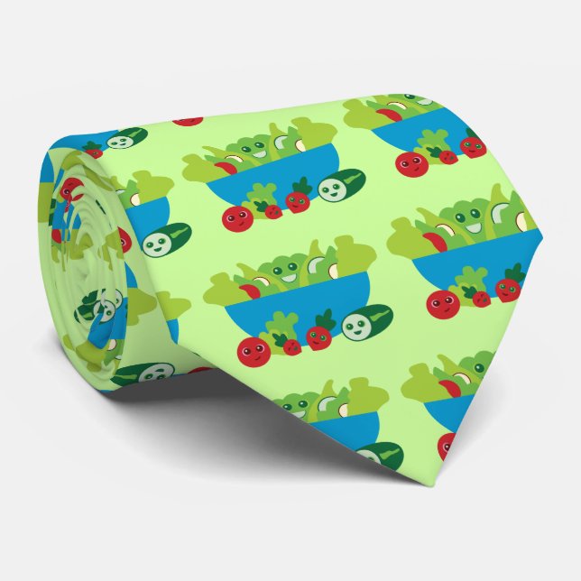 Cute Salad Neck Tie (Rolled)
