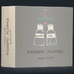 Cute Salt & Pepper Wedding 3 Ring Binder<br><div class="desc">Cute salt and papper wedding planner.</div>