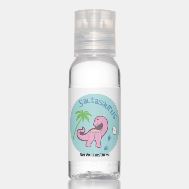 Cute Saltasaurus Hand Sanitizer (Front)