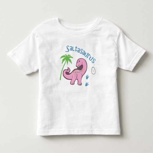 Cute Saltasaurus Toddler T-shirt (Front)