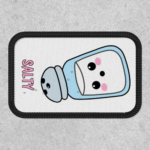 Cute SALTY Kawaii Salt Shaker Emote Emoji Patch