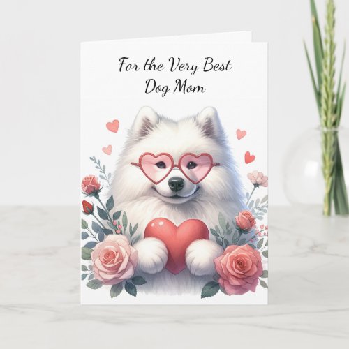 Cute Samoyed Dog You Make My Tail Wag Holiday Card