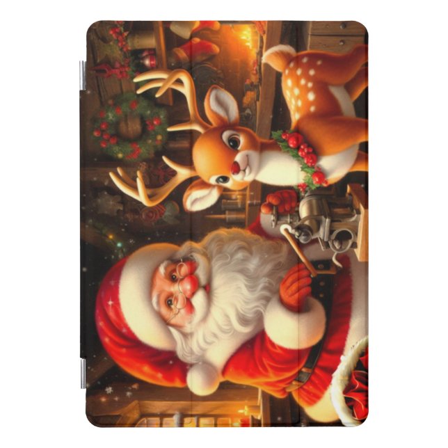 Cute Santa and Reindeer  iPad Pro Cover (Front)