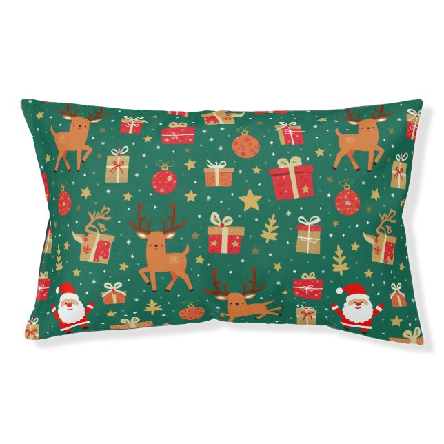 Cute Santa and Rudolph pattern cushions (Front)