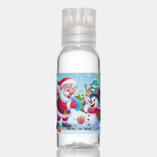 Cute Santa and Snowman  Hand Sanitizer