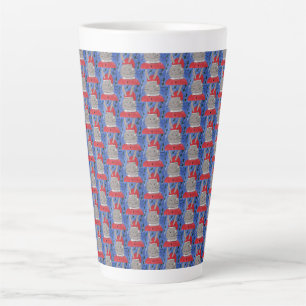 Cute Santa Bunny Latte Mug