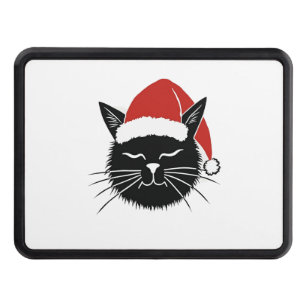 Cute Santa Cat Lover Christmas Men Women Kids T-Sh Hitch Cover