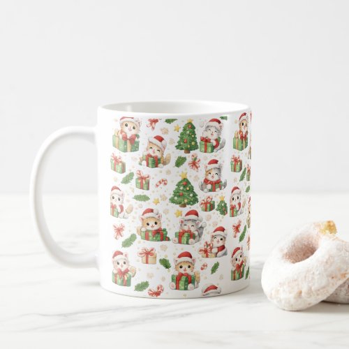 Cute Santa Cats Christmas Mug