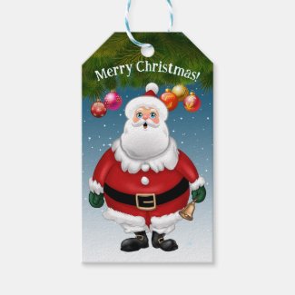 Cute Santa Celebrating Christmas