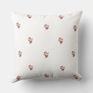 Cute Santa Christmas Design Throw Pillow