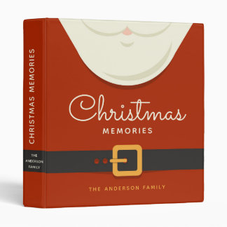 Cute Santa Christmas Memories Album 3 Ring Binder