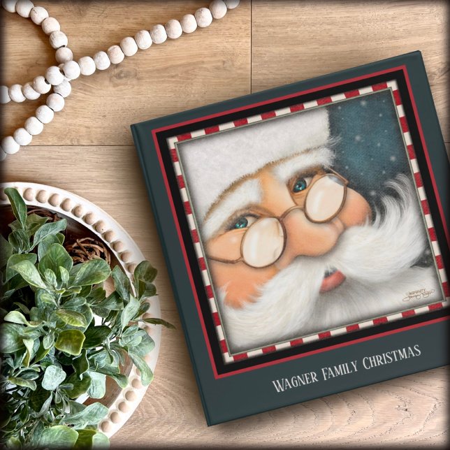 Cute Santa Christmas Naughty Nice Personalized 3 Ring Binder (Creator Uploaded)