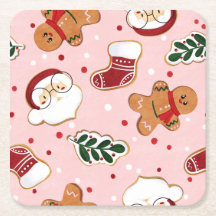 Cute Santa & Christmas Pattern Paper Napkins