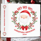 christmas scrapbook/ photo album. 3 ring binder