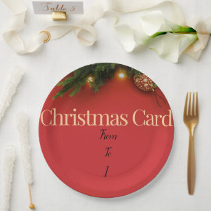 Cute Santa Christmas Plate – Festive Holiday Gift 