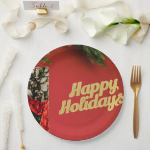 Cute Santa Christmas Plate – Festive Holiday Gift