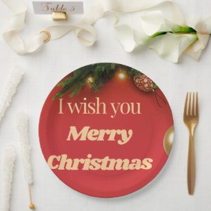 Cute Santa Christmas Plate – Festive Holiday Gift